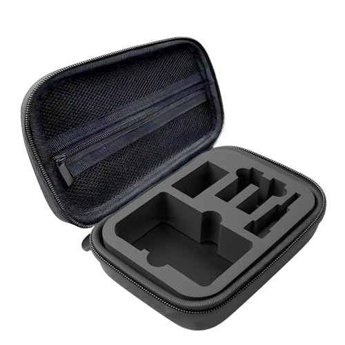 Amztour Coque de Protection Rigide pour DJI Osmo Caméra d'action 5 Pro/4/3 Mini Étui de Transport Appareil Photo Sac Rangement Étanche et Antichoc Portable avec Compartiment Accessoires