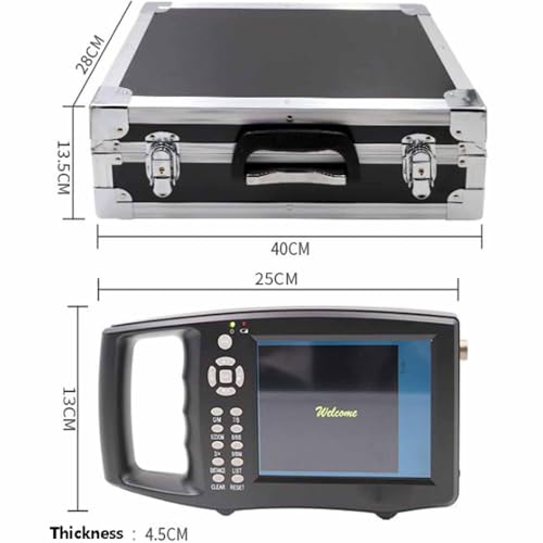 Scanner à ultrasons vétérinaire pour détection de grossesse chez les porcs et les moutons, sonde 3,5 MHz, appareil à ultrasons portable pour vétérinaires, utilisation manuelle