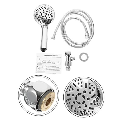 Set de ducha de mano LWX con cabezal de masaje para pared 4