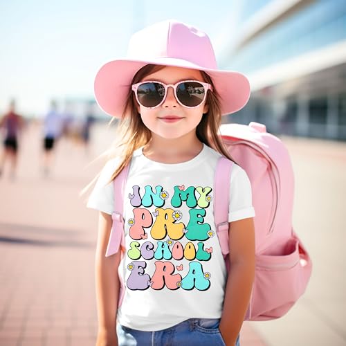 Image of First Day of School Shirt Toddler: in My Preschool Era Shirt Kids Tee | First Day of School Shirt Toddler: in My Preschool Era Shirt Kids - Cute Back to School Toddler Girl Tee