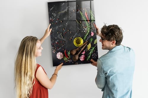 Tableau en verre vertical magnétique premium résistant pour organisation