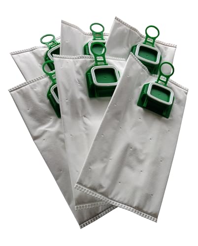 Gecasa 6 bolsas de aspiradora compatibles con Vorwerk Folletto VK 140 150 140SC VK140 VK150 FP140 FP150