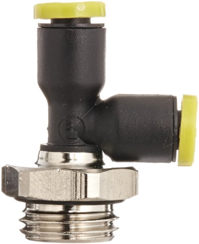 Image of Legris 3193 04 13 Nylon & Nickel-Plated Brass Push-to-Connect Fitting, Run Tee, 5 /32 inch or 4 mm Tube OD x 1 /4 inch BSPP Male