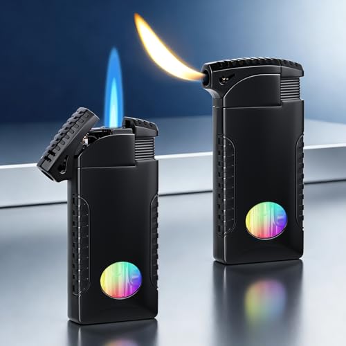 Encendedor Doble Llama Recargable con Butano miniatura 1