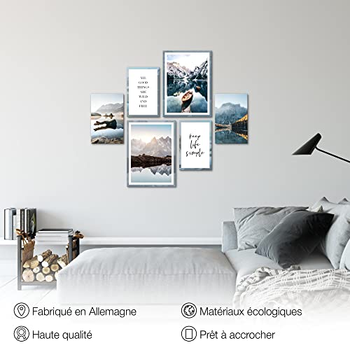 Tableau Décoration Murale Prêt à être Accroché pour Mur Vide Salon - 6