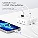 Basesailor USB to USB C Adapter 3 Pack,Type C Female to USB A Male Cable Converter for MacBook Pro,iMac,PC,Laptop,Computer,Samsung Galaxy Note 20 S20 S21 S22 S23,Google Pixel 5 4 4A 3 3A 2 XL,OTG