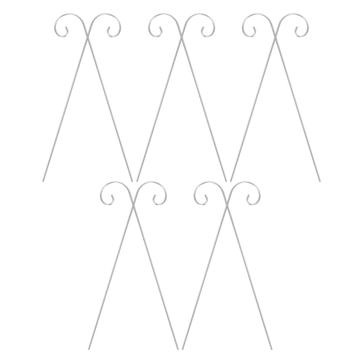Milisten 10Pcs Heavy Duty Shepherd Hooks for Outdoor Use Portable Plant Label Hangers Simple Installation Garden Markers for Flower Pots and Bonsai for Bird Feeders and Decor-image-1