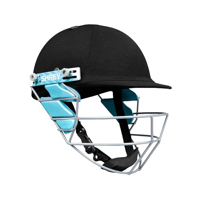 Shrey Cricket Helmet Star Steel 2.0 Adjustable Grill Lightweight Durable | Adult, Youth, Junior Headguard (Black, Medium)