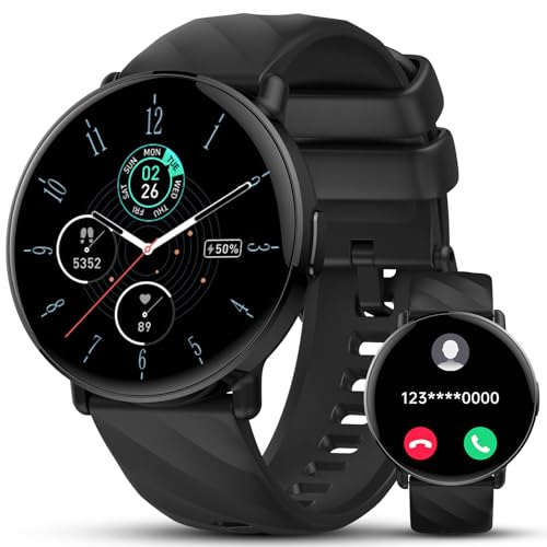 Smartwatch Uomo Donna, 1,39″ Orologio Smartwatch Touch HD con Chiamata Bluetooth, 112+ Sportive Smart Watch con Contapassi Sonno Cardiofrequenzimetro SpO2, Impermeabile IP68 Orologio per Android iOS