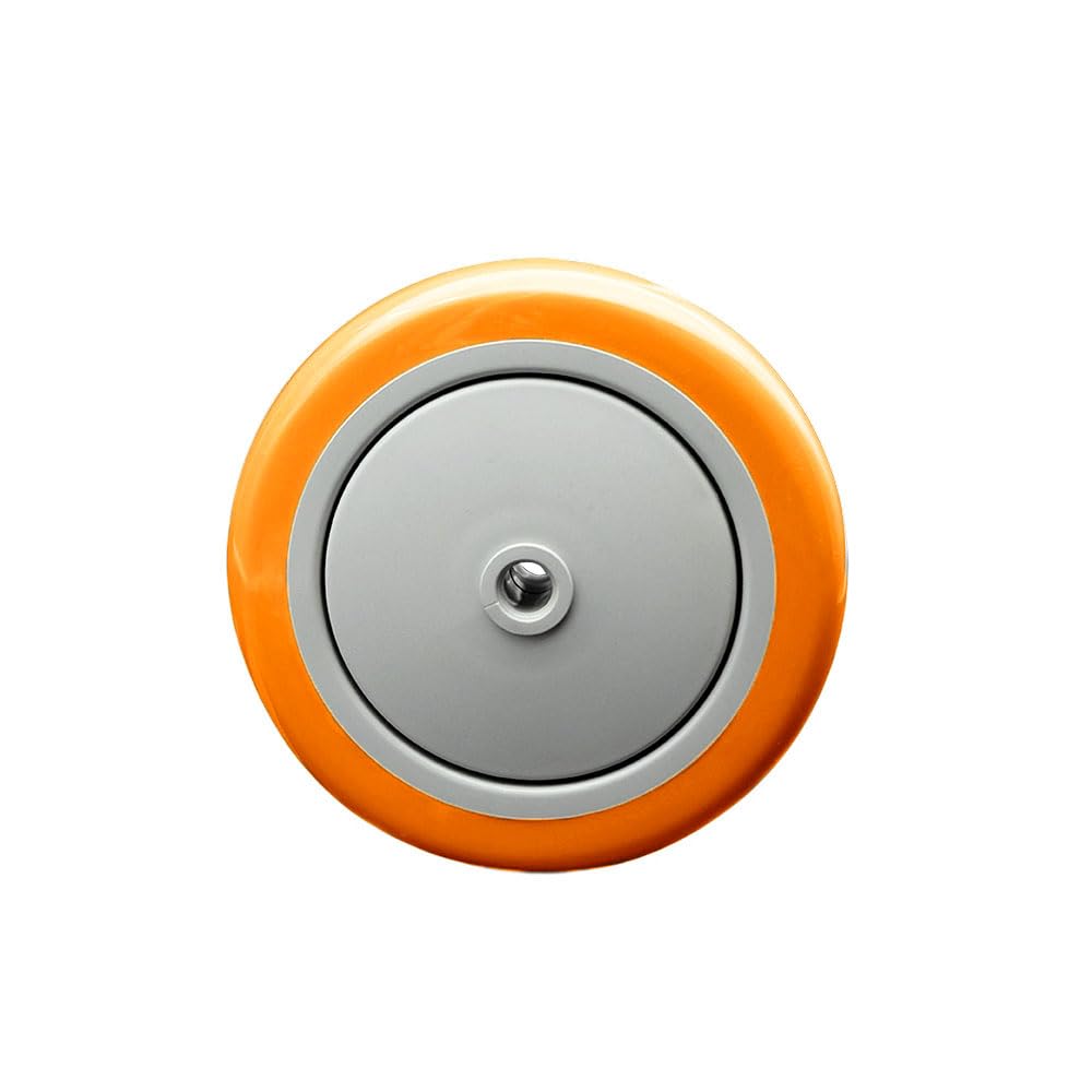 5" x 1.25" Orange Polyurethane on Orange Polyolefin Wheel Only with Precision Ball Bearing - 3/8" Bore - Non Marking/Non Marring - 350 lbs Capacity per Wheel - Service Caster Brand