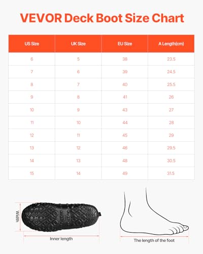 VEVOR Gummistiefel, Schutzschuhe, rutschfeste Stiefel, isolierte Schlammstiefel für die Gartenarbeit, Arbeitsstiefel, ideal zum Wandern, Angeln, oder für die Gartenarbeit, Größe 10 US