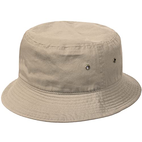 Image of Falari Men Women Unisex Cotton Bucket Hat 100% Cotton Packable for Travel Fishing Hunting Summer Camp
