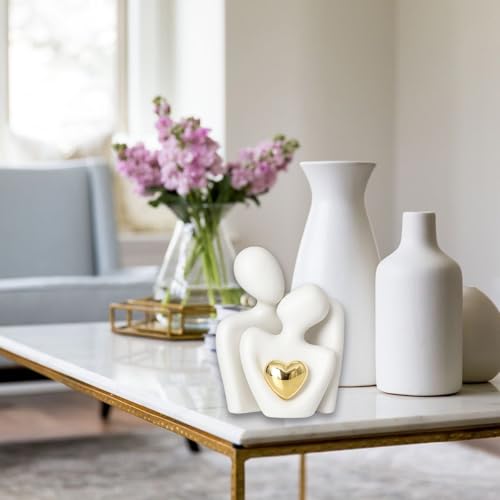 Modern Romantic Couple Statue - Abstract Art Gift for Anniversaries - Image 6