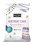 The Safe and Fair Birthday Cake Drizzled Popcorn - Gluten-Free, Dairy Free and Vegan Snack - Free From Top 9 Allergens and Artificial Ingredients – Non GMO, Plant Based Kettle Popped Corn, 7.5 oz Pack