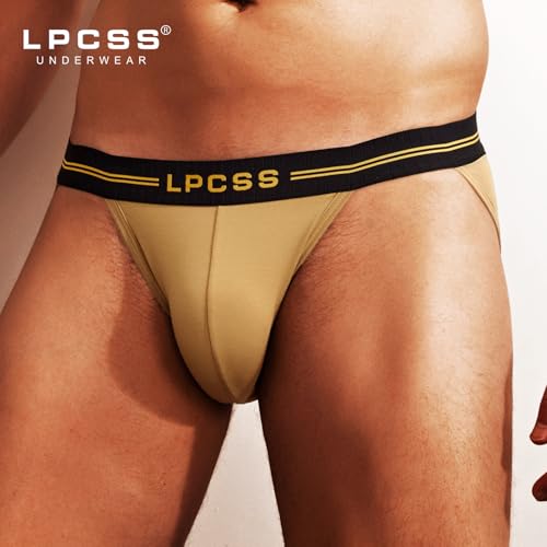 Men's Modal Bikini Briefs – 80S Soft Breathable Mid-Rise Underwear with High-Cut Design2