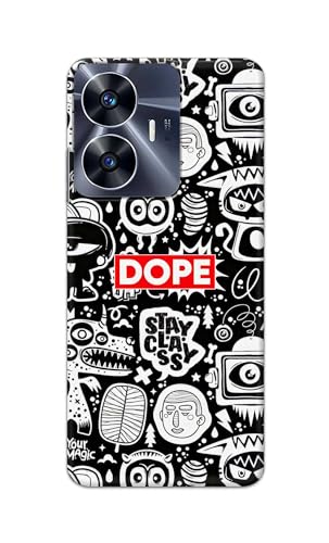 Image of Printed Hard Back Cover Case for Realme C55 Back Cover (Mixed Cartoons) -1111
