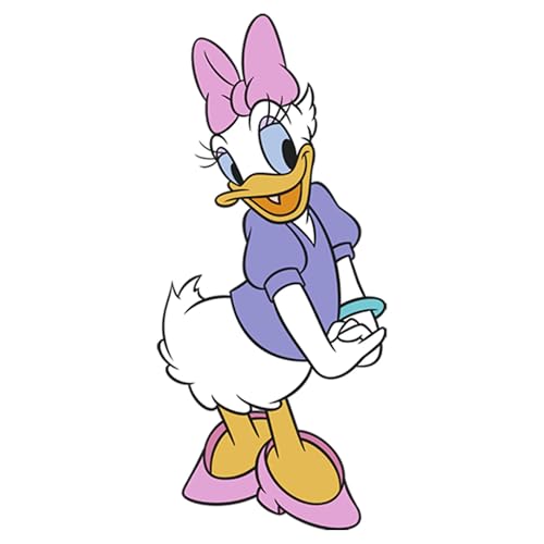 Disney Characters Traditional Daisy Girl's Solid Crew Tee2