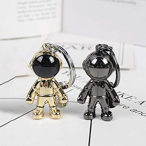 Behone 2 pezzi Portachiavi astronauta in metallo