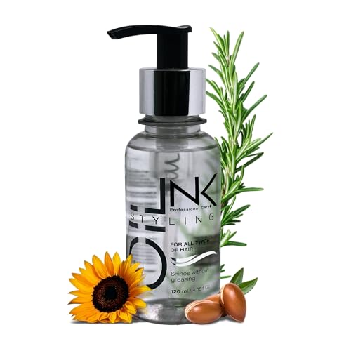 NK Professional Care Styling Oil | High Tech Silicone for Hair | Shines without greasing | Shiny Soft and Silky hair | 120ml | 4 oz.