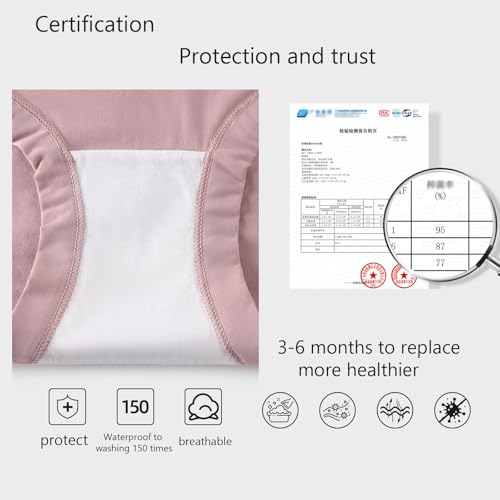 High Waist Shaping Panties and Leakproof,Leakproof Tummy Control Underwear,Seamless Cotton Briefs3