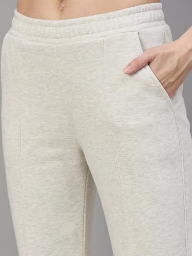 Image of 98 Degree North Women Flared Fleece Track Pants-GL1315-ALMOND