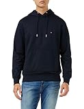 Tommy Hilfiger Herren Kapuzenpullover 1985 Hoody mit Stretch, Blau (Desert Sky), L