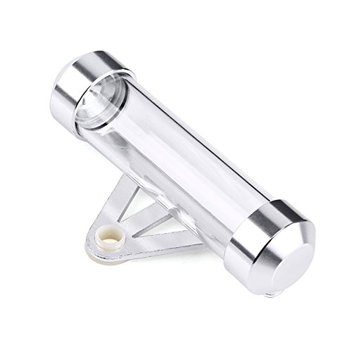 Porte Assurance Moto, Motorcycle Tax Tube Holder, Porte Vignette Assurance Moto argenté, Étanche Support Cylindrique Moto Tube à Disque Étanche Titulaire...