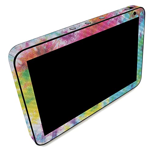 Image of MightySkins Carbon Fiber Skin Compatible with Amazon Echo Show 8 (Gen 2) - Tie Dye Splatter | Protective, Durable Textured Carbon Fiber Finish | Easy to Apply