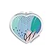 Happy s Art Pattern Heart Mirror Travel Magnification Portable Handheld Pocket Makeup