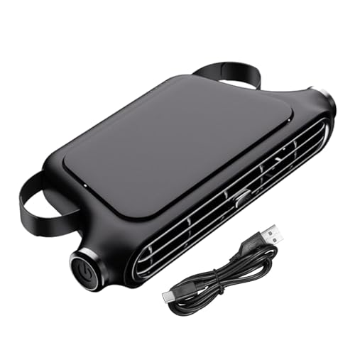 Ventilador de encosto de cabeça para carro | Ventilador elétrico de resfriamento do banco traseiro, pequeno cooler automotivo recarregável por USB, dispositivo de ventilação portátil para estúdio