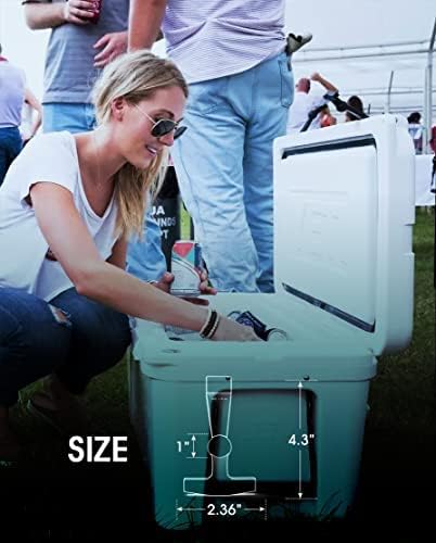 Miniatura 4 de ALIENSX Pestillos de tapa de repuesto universales para enfriadores Yeti Tundra y Roadie, diseño de cierre en T de goma duradero, ayuda a ahorrar