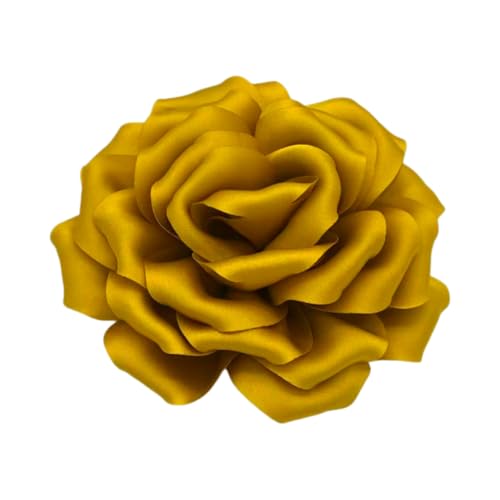 Image of Rose Brooch and Pin for Women Elegant Delicate Flower Pin Shawl Clip Duck Beak Clip for Women's Dress Banquet Party Jewelry Gift