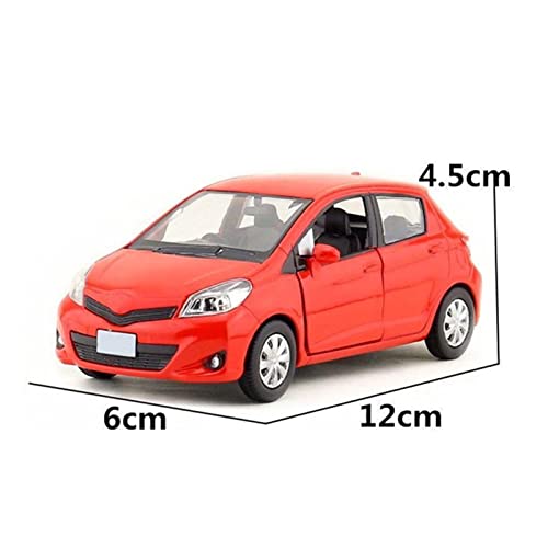 Car Diecast Model Alloy Car Model Diecast Metal Toy Vehicles Car Model Simulation Collection Children Toy Gift 1/36 For Toyota For Yaris (Color : Blue) #TOP1