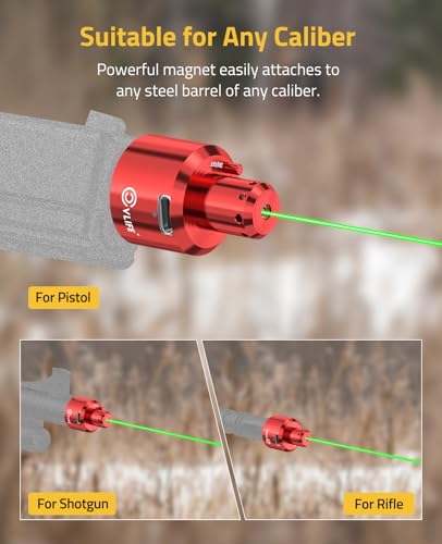CVLIFE Magnetic Rechargeable Bore Sight