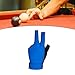 Lljsszr Billiard Gloves with Three Fingers for Snooker and Pool, Blue