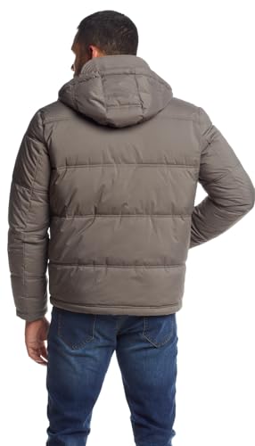 Weatherproof Hooded Puffer Jacket for Men - Water Resistant Bubble Coat for Men | Puffy Alternative Down Jacket3