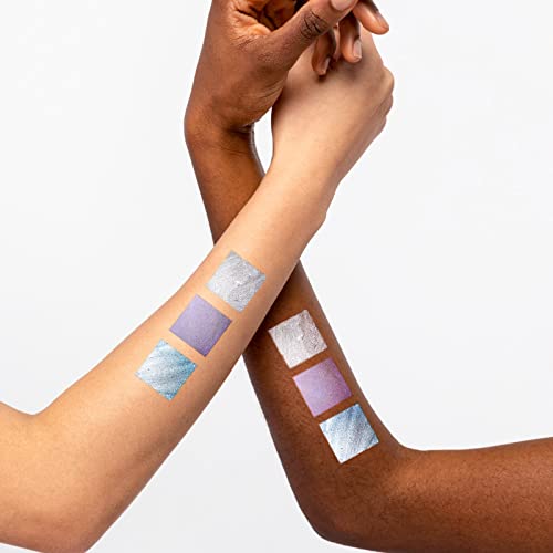 Ucanbe 3 Color Metallic Waterproof Liquid Eyeliner Set For Eye Makeup, Silver Blue Purple Colored Eye Liner Pen, Pigmented Long Lasting Colorful Eye Liner, Makeup Gift Kit For Women #TOP3