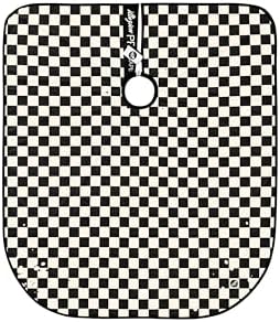 Illuzien Black Checker PRO Barber Cape, Hair Cut Drape, Water-Resistant Barber Accessories, Professional Cape image 5