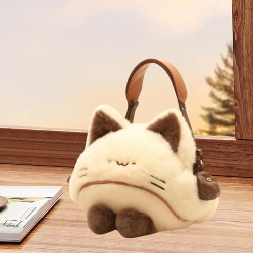 Oshhni Cat Plüsch Geldbeutel Schöne lustige Comic Handtasche für Männer Mädchen Geschenke Familie Teenager