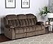 Sunset Trading Teddy Bear Reclining Sofa, Brown