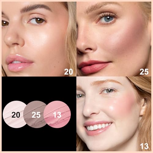 Image of FOCALLURE 3 Pcs Cream Contour Sticks,Shades with Highlighter & Bronzer & Blush,Non-greasy Long-wear Face Contouring Pen,Easy to Sculpt the Face and Create a Lightweight Finishing Makeup,FAIR-LIGHT