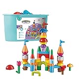 BOTZEES Toddler Building Toys, Big Soft Blocks for Baby with Storage Box, Preschool Learning Resources, Educational Stem Toys for Pre-Kindergarten Kids Girl Boy Ages 1-3 - My First Blocks Set