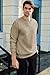 JMIERR Men's Crewneck Sweatshirt Casual Long Sleeve Geometric Texture Sweatshirts Fashion Fall Winter Pullover Shirts, US46(XL), 02 Khaki