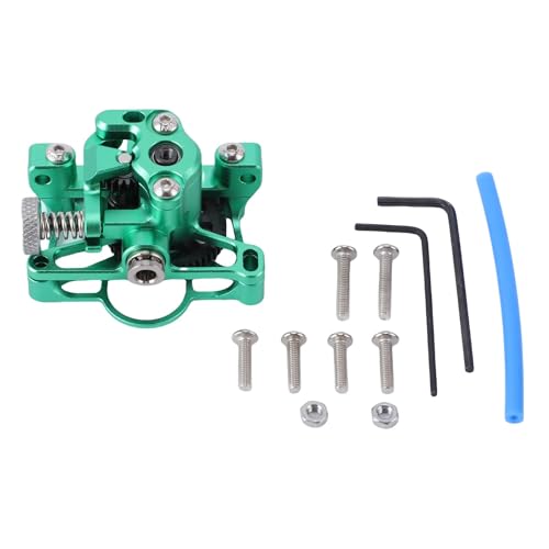 Fafeicy Mini Extrusora Totalmente Metálica Kit de Extrusora Hueca CNC Liviana Engranaje de Fibra de Vidrio PEEK para Impresora 3D 2.4 Ender3 V2 S con Aislamiento Térmico a Prueba de