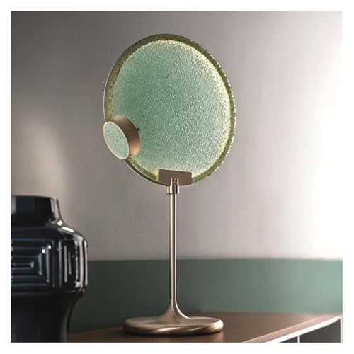 Lustre moderne en laiton Masiero Horo suspension verte ronde en verre
