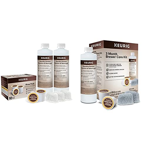 Keurig Brewer Maintenance Kit, Includes Descaling Solution, Compatible Classic/1.0 & 2.0 K-Cup Pod Coffee Makers & 3-Month Brewer Maintenance Kit Includes Descaling Solution, 7 Count