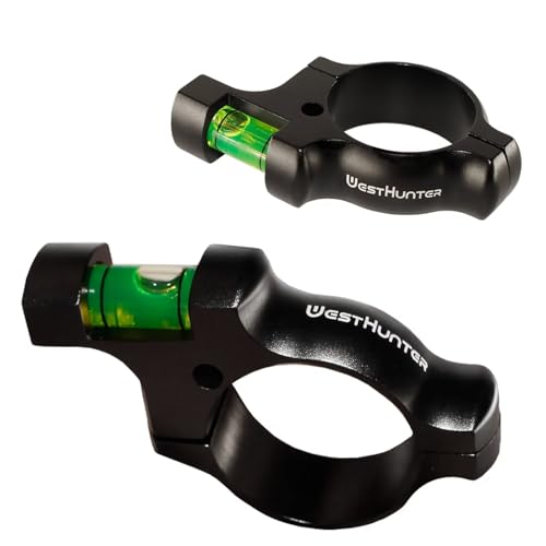 WestHunter Optik 30 mm / 25.4 mm Zielfernrohr Wasserwaage Bubble Level, für Präzisionsschießen, Wettkampf und Jagd | 2PCS