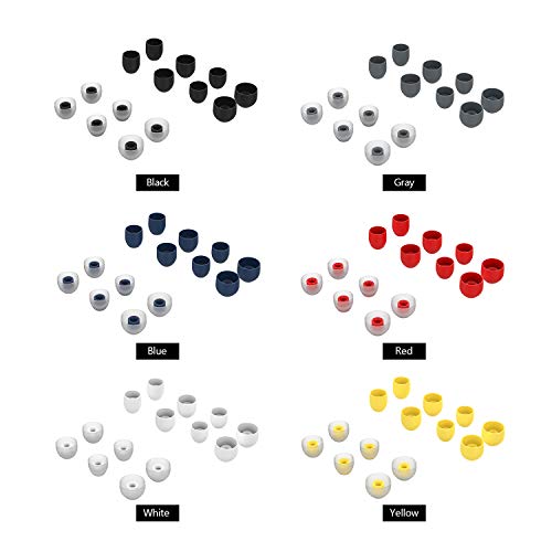 Andoer 7 pares de pontas de capa de fone de ouvido de silicone macio Capas de fone de ouvido de repo