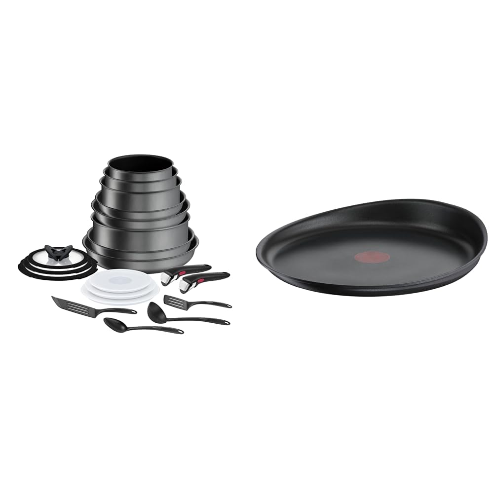 Tefal Ingenio Batterie de cuisine 20 pièces, Induction, Antiadhésif, Empilable