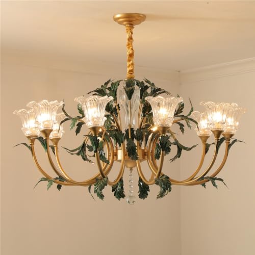 Lustre créativité française fleur pour illuminer une chambre spacieuse
